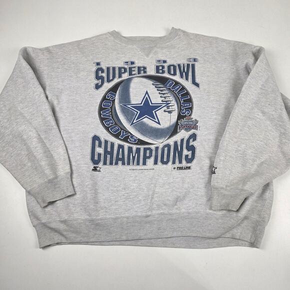 Vintage Dallas Cowboys Sweater Mens XL NFL Football Super Bowl